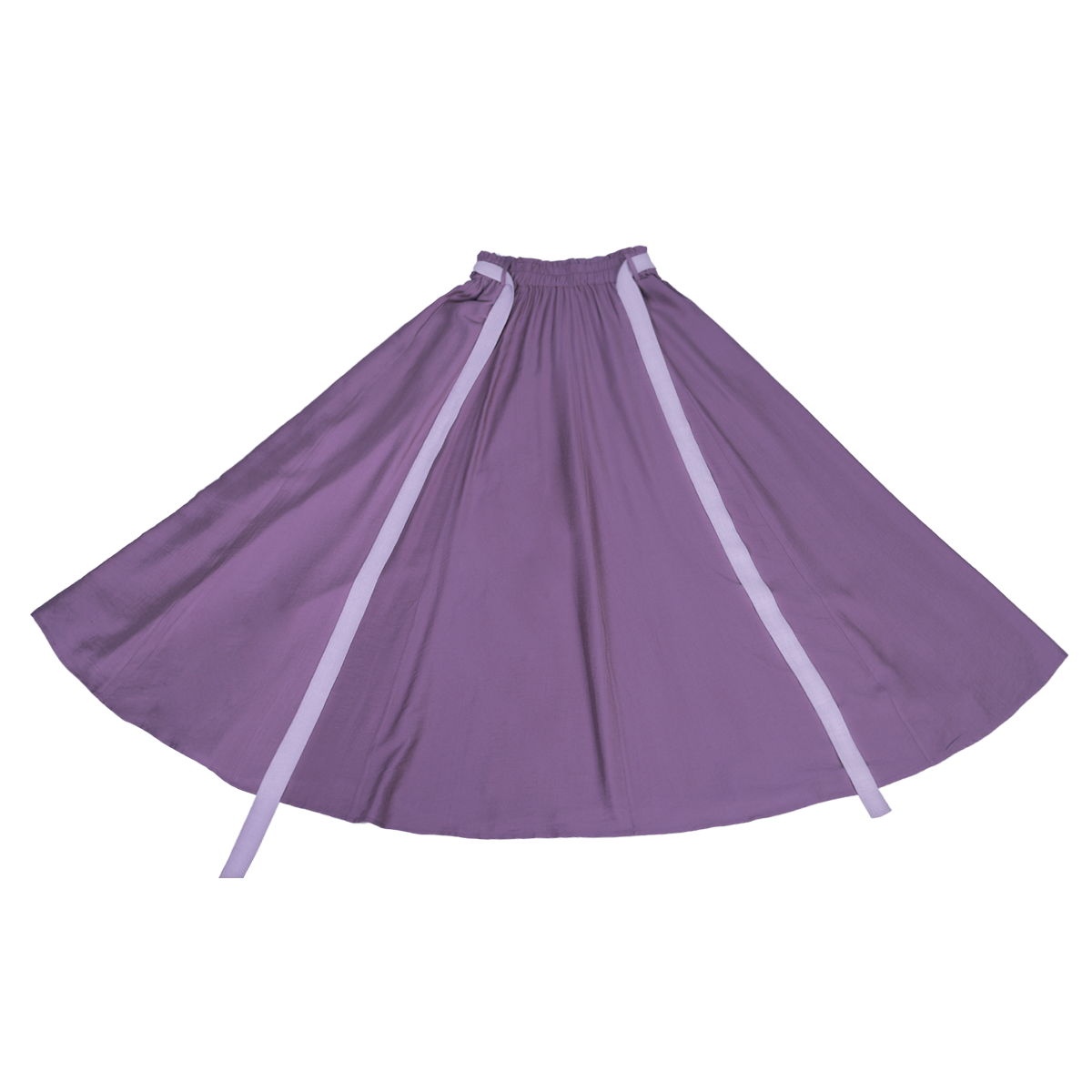 Song Dynasty Modern Hanfu Cardigan and Pocketed Skirt - Ice Wisteria 紫藤冰沙 (Preorder)