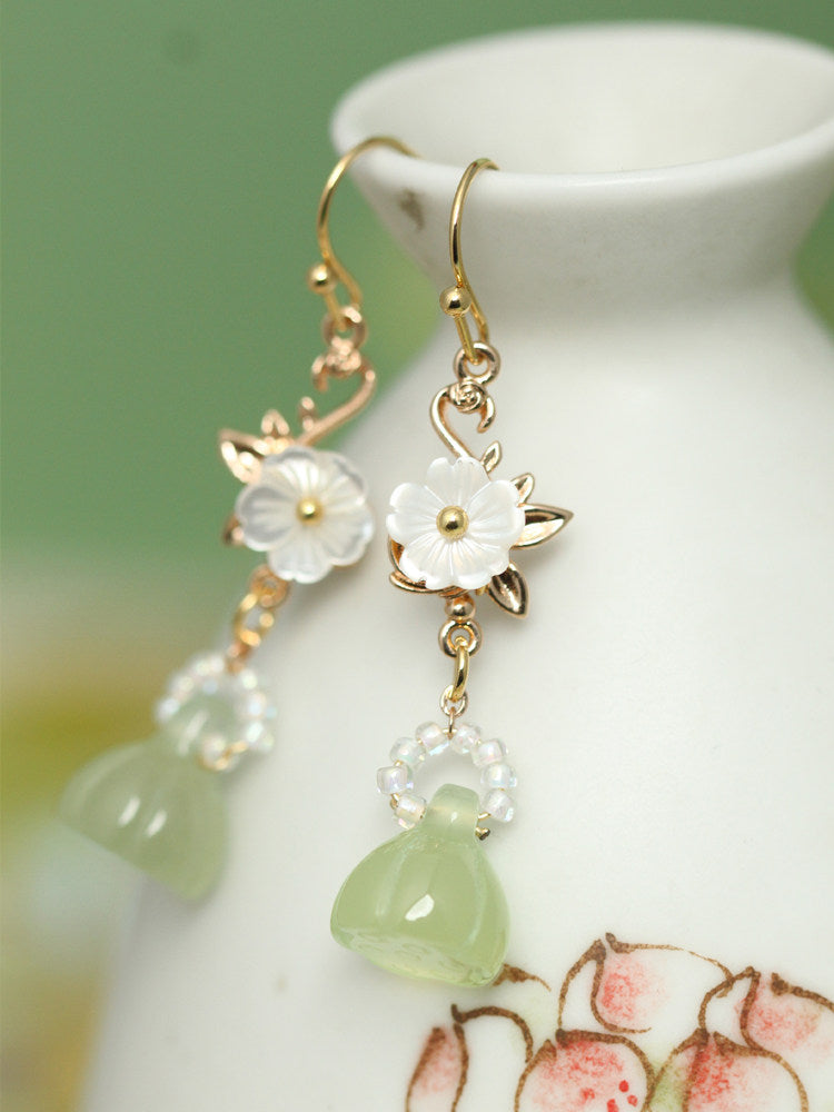 Lotus Pod Earrings | Hanfu Jewelry