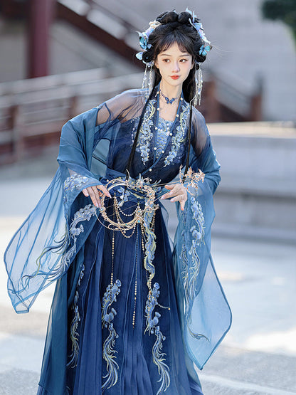 Wei Jin Dynasty Qiyao Ruqun Hanfu | Dragon Queen of the West Sea 西海龙王