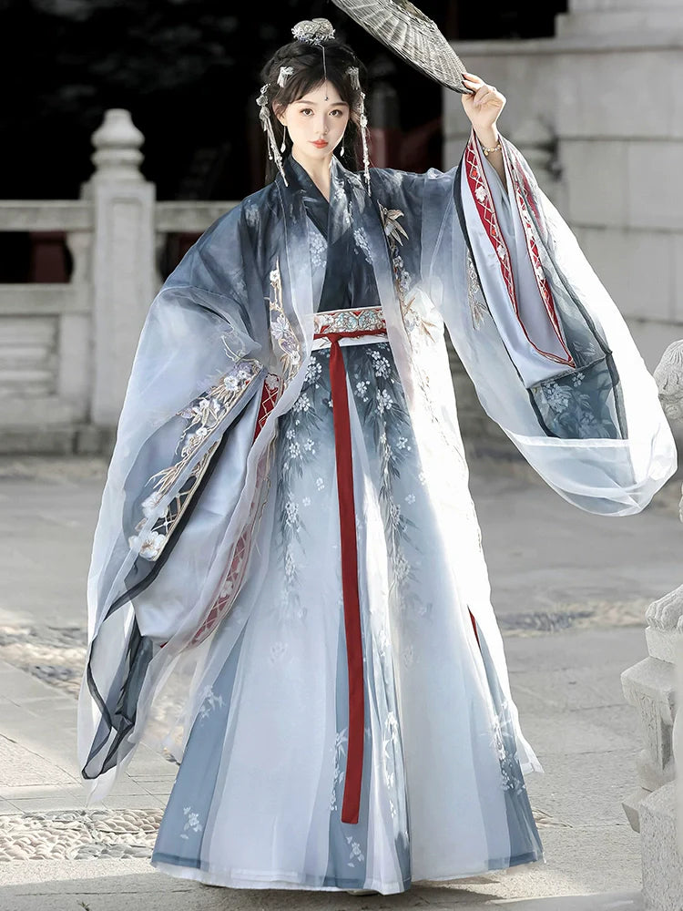 Wei Jin Dynasty Qiyao Ruqun Hanfu | Dream Walking 踏梦行