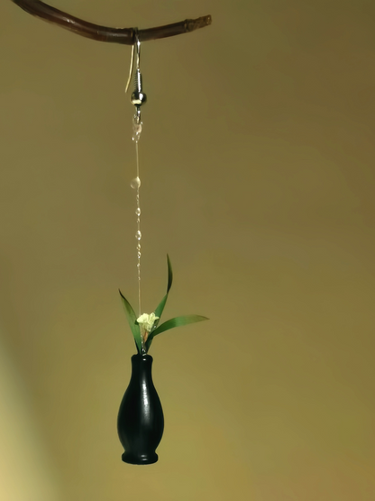 Orchid In A Vase Earrings | Hanfu Jewelry