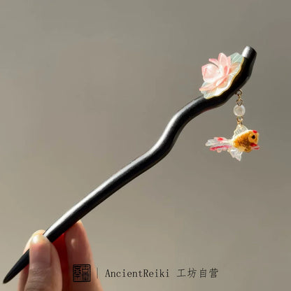Happy Koi Hair Stick | Ancient Chinese Hair Accessory