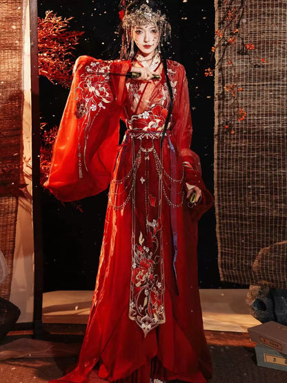 Lady Yu 虞姬 - Warring States and Han Dynasty Straight Hem Robe