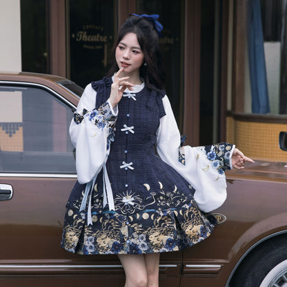 New Chinese Lolita Style Pipa Sleeve Top and Dress - Tarot of the Moon 月之塔罗