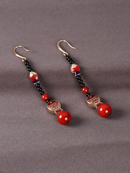 Little Scarlet Fish Earrings | Cheongsam Jewelry