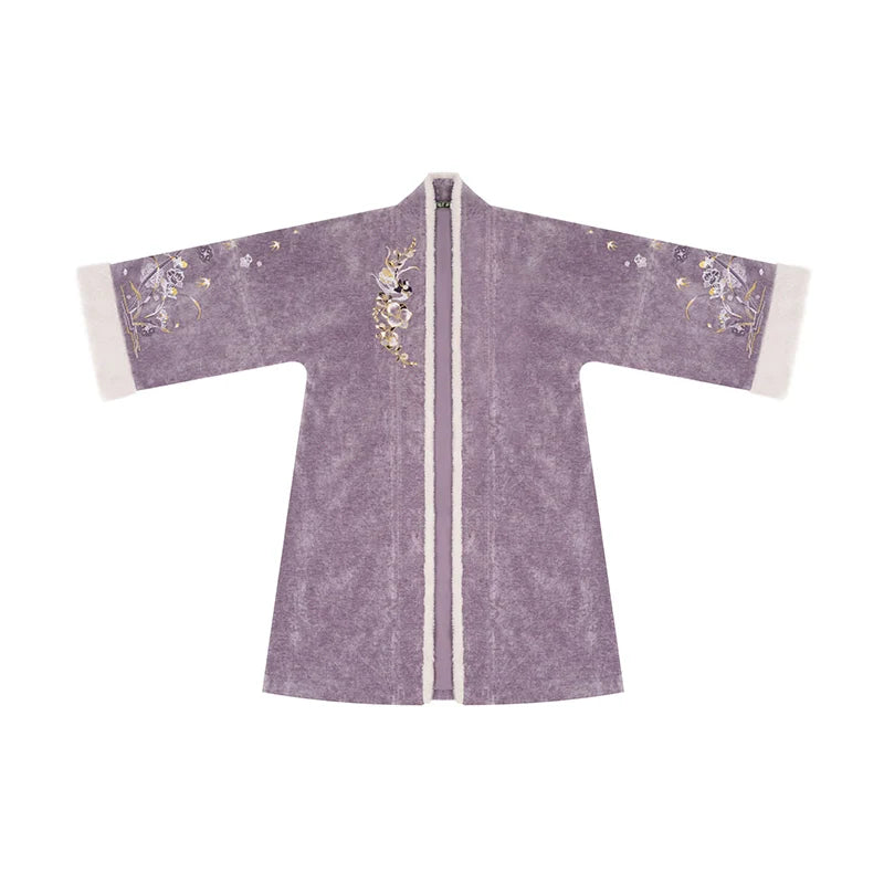 Song Dynasty Modern Hanfu Set with Long Sleeve Top and Spiral Skirt - Canglan Swallow 苍兰燕子 (Preorder)