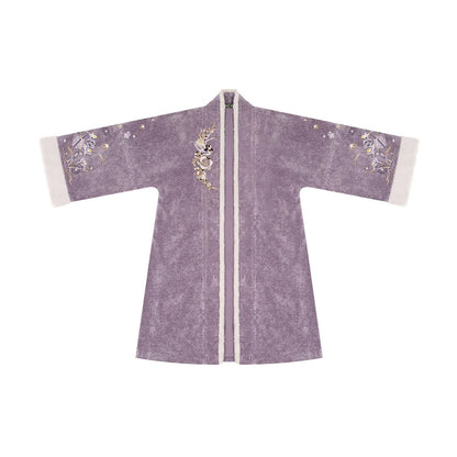 Song Dynasty Modern Hanfu Set with Long Sleeve Top and Spiral Skirt - Canglan Swallow 苍兰燕子 (Preorder)