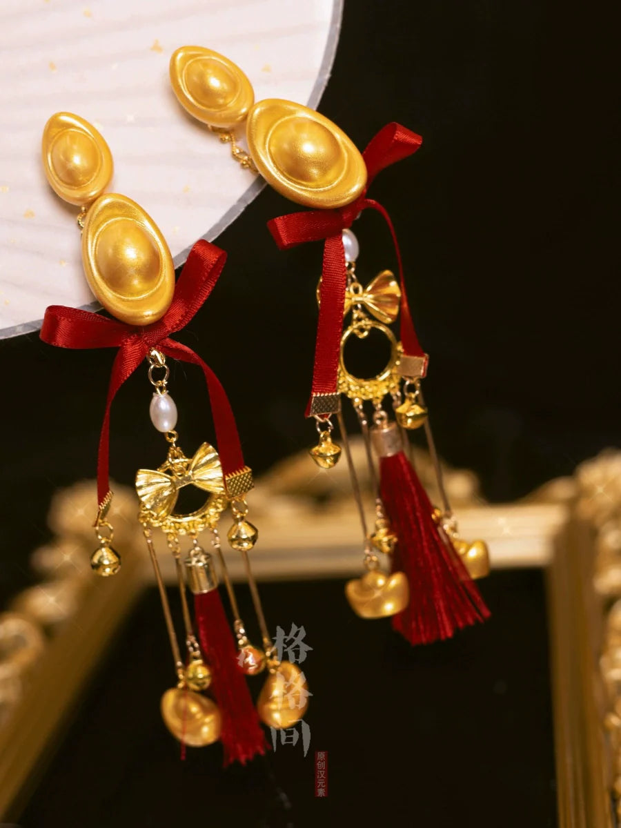 Hanfu Hair Accessories for Chinese New Year | Little God of Wealth