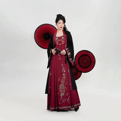 Ming Dynasty Modern Hanfu Mamianqun Outfit - Yanlan 嫣兰
