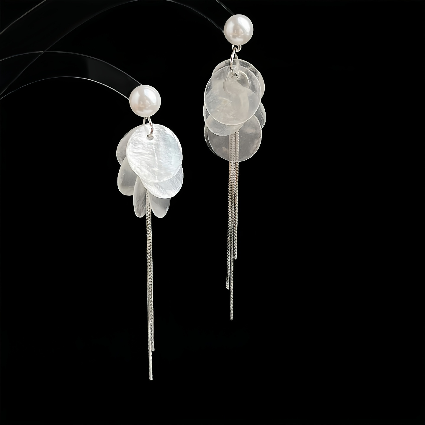 Pearls and Shells Earrings | Hanfu Jewelry