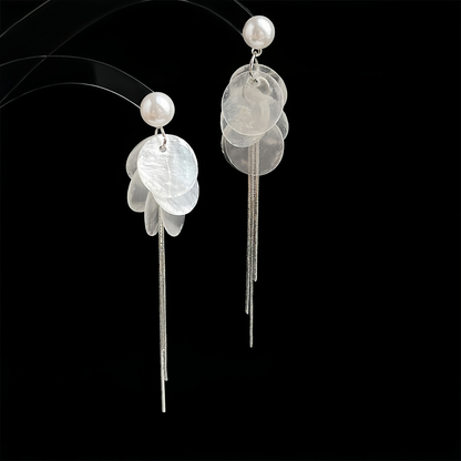 Pearls and Shells Earrings | Hanfu Jewelry