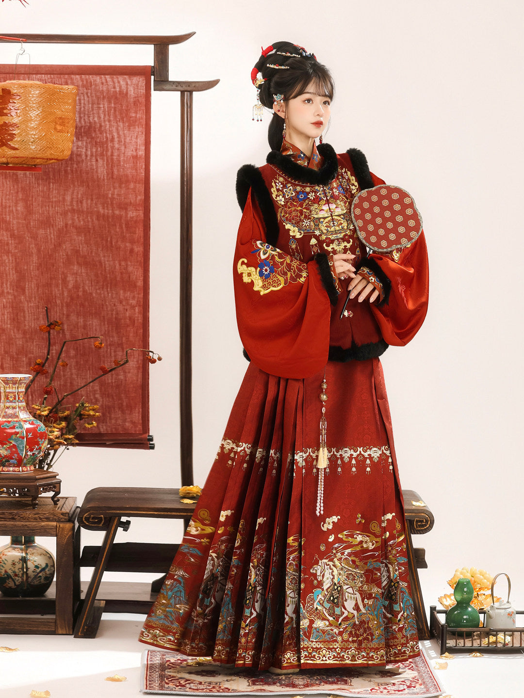 Ming Dynasty Chinese New Year Festival Hanfu | Make A Fortune 马上发财