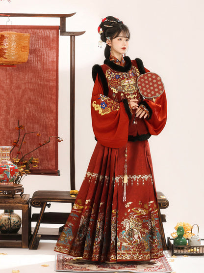 Ming Dynasty Chinese New Year Festival Hanfu | Make A Fortune 马上发财