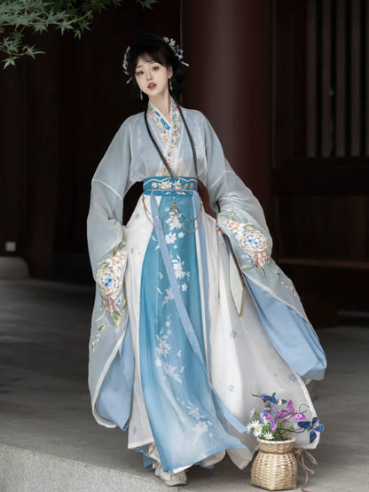 Wei Jin Dynasty Qiyao Ruqun Hanfu | Nian Fanchen 念凡尘