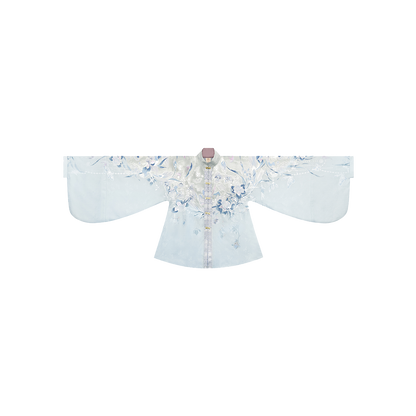 Ming Dynasty Golden Moonlight Pipa Sleeve Top & Mamianqun | Music under the Moon 月下弦音