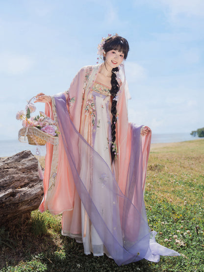 Chuntian Hua 春田花 - Fairy Spring and Summer Daily Tang Dynasty Style Qixiong Ruqun