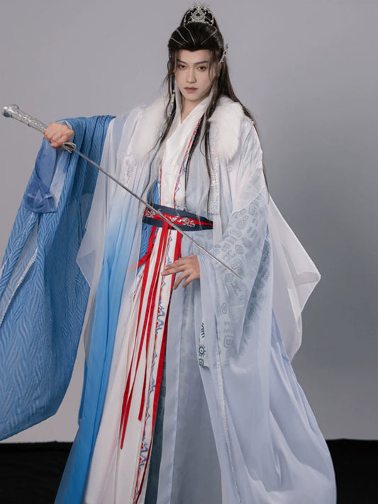 Azure Dragon unisex fantasy xianxia costume cloak set