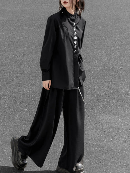 New Chinese Style Moon Phase Long Sleeve Top (Preorder)