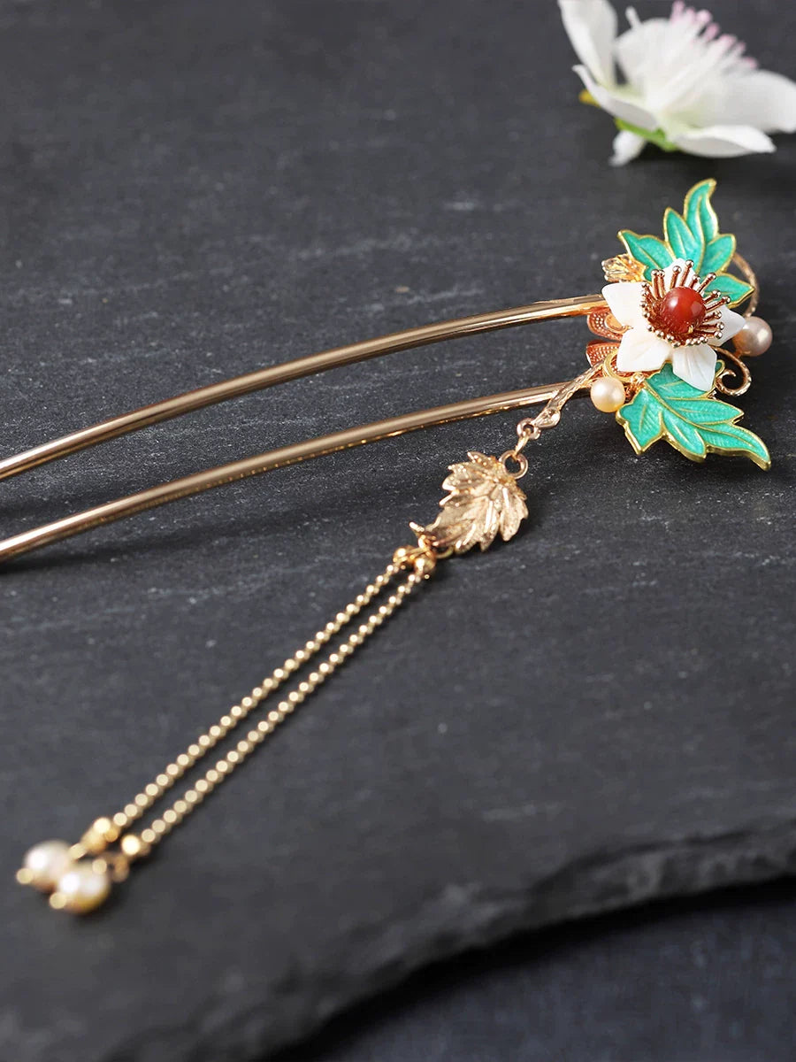 Late Autumn Pavilion Hair Stick | Ancient Chinese Hair Accessory