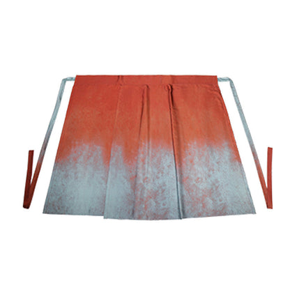 Song Dynasty Modern Hanfu Fairy Cardigan and Spiral Skirt - Glaze Red 釉里红 (Preorder)