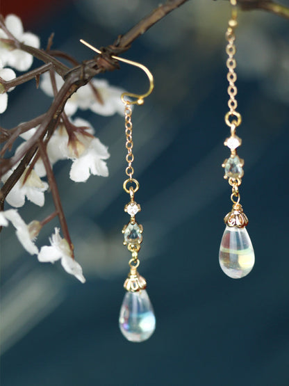 Crystal Drop Earrings | Hanfu Jewelry