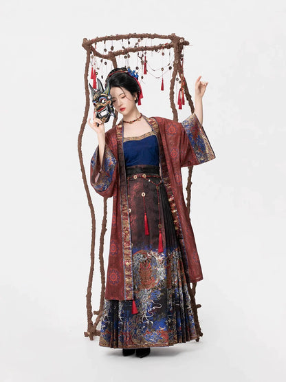 Ming Dynasty Modern Hanfu Mamianqun Outfit - Shen Nuo 神傩