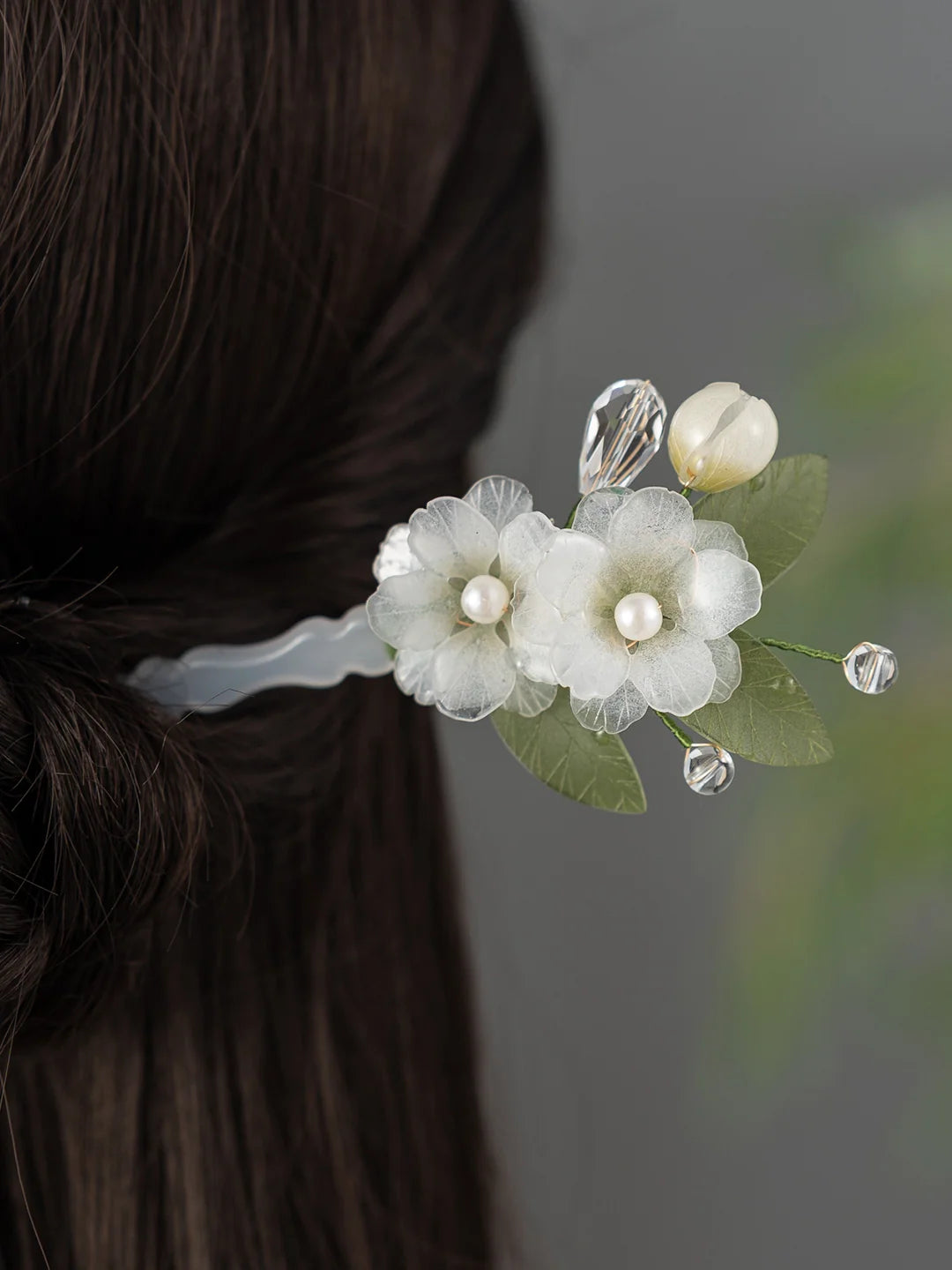 Pear Blossom Falling Clouds Hair Stick | Ancient Chinese Hair Accessory
