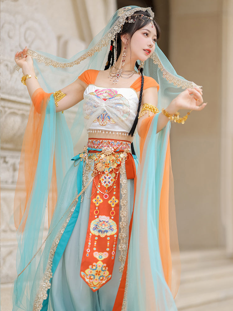 On The Run 在逃公举 - Dunhuang Fairies Feitian Tang Dynasty Costume