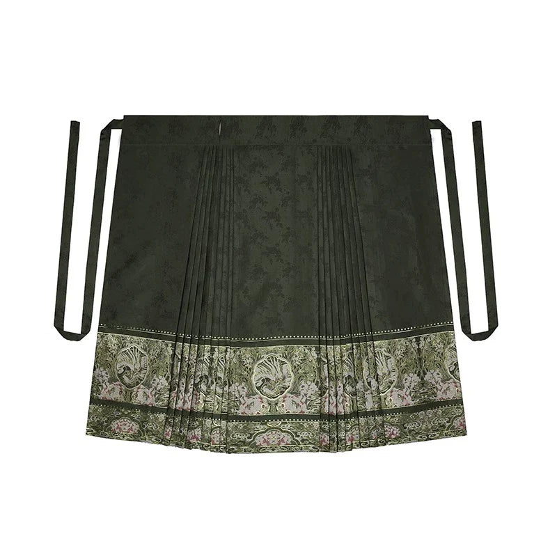 Ming Dynasty Traditional Hanfu Set & Mamian Skirt | West Lake 西池