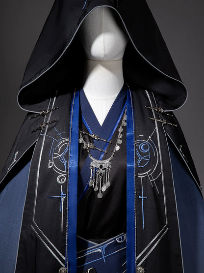 Celestial Aegis 玄穹司天 - New Chinese Style Assassin Hanfu with Cloak (Preorder)