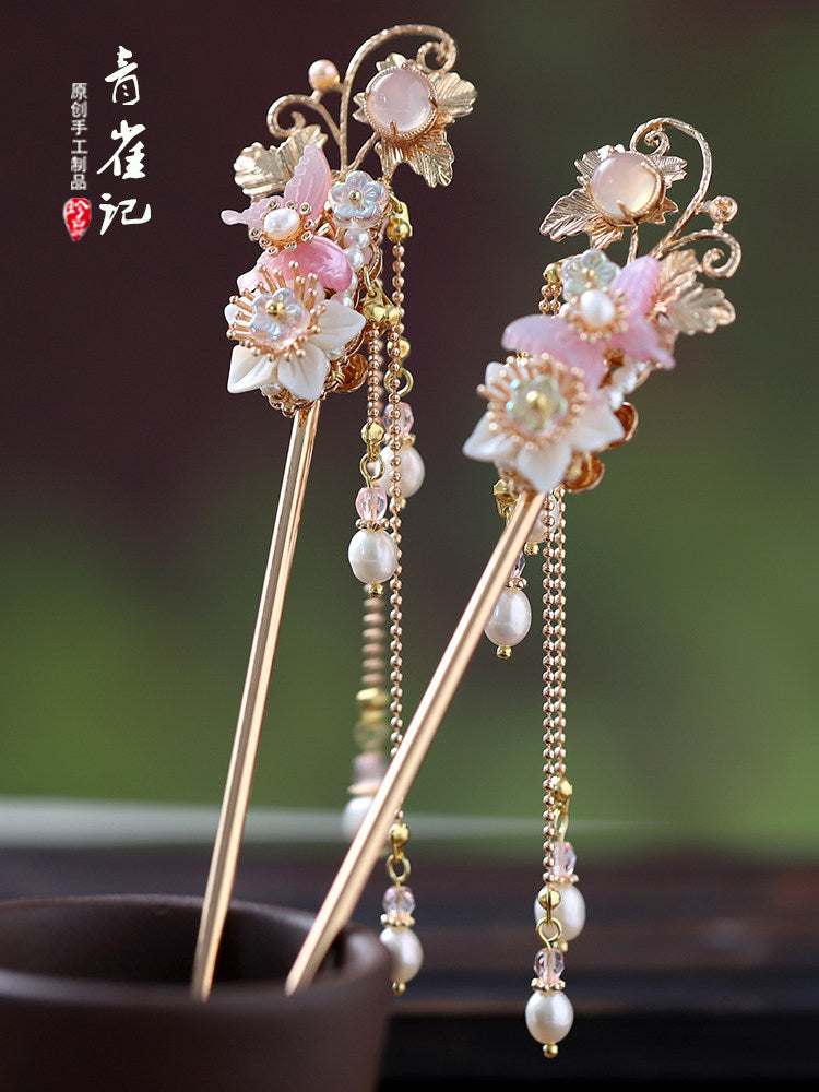 Song of Flowers Hair Stick | Hanfu Hair Accessory