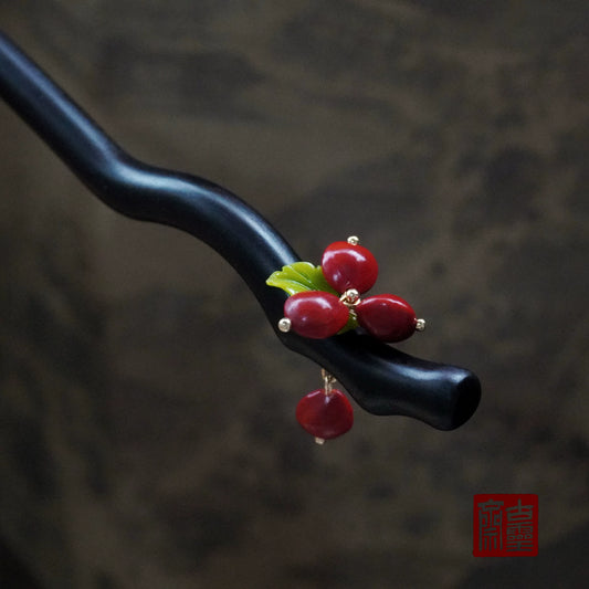 Red Bean Hair Stick | Ancient Chinese Hair Accessory