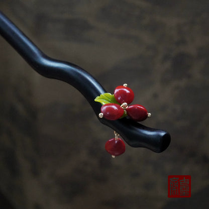 Red Bean Hair Stick | Ancient Chinese Hair Accessory