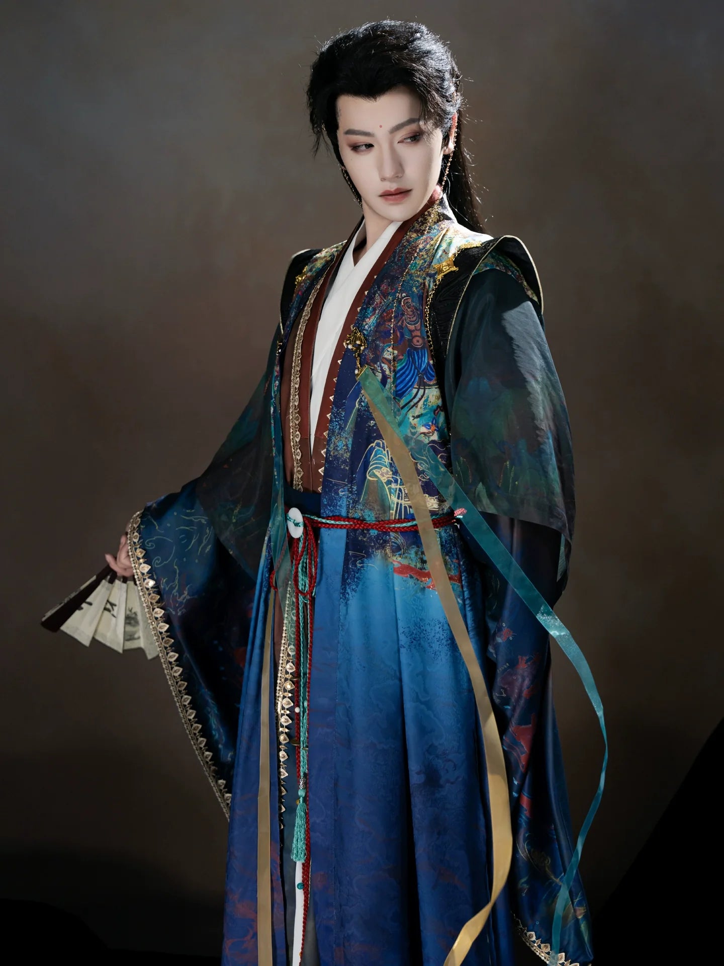 Demon Prince of Dunhuang - Male Xianxia Hanfu Ancient Chinese Costume (Preorder)