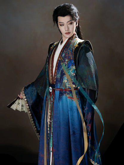 Demon Prince of Dunhuang - Male Xianxia Hanfu Ancient Chinese Costume (Preorder)