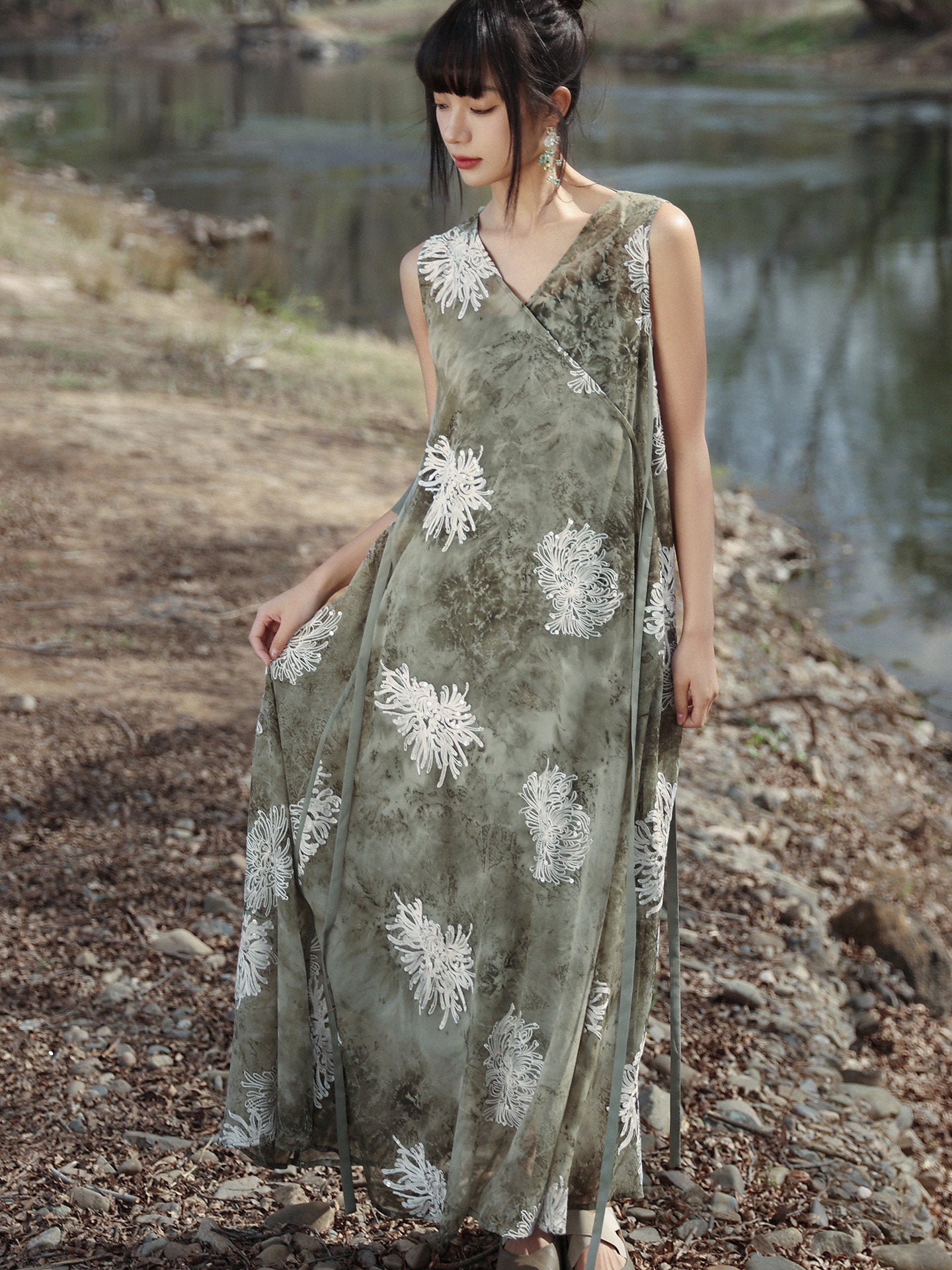 New Chinese Style Tie Dye Summer Romance Dress