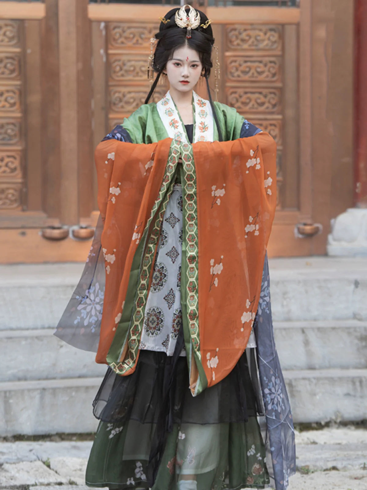 Wei Jin Dynasty Qiyao Ruqun Hanfu | Butterfly Scroll 蝴蝶图卷