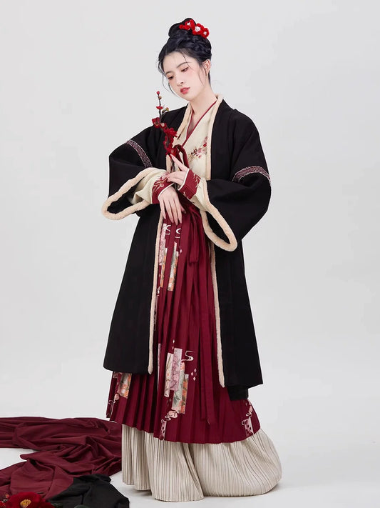 Song Dynasty Modern Hanfu for Chinese New Year Festivals - Four Seasons Flowers 四季花牌 (Preorder)