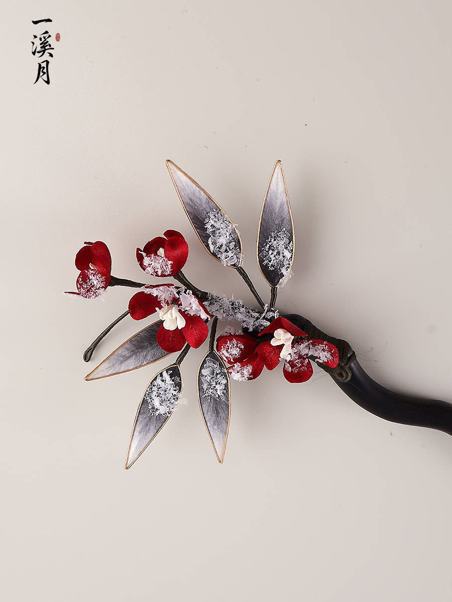 Falling Snow and Plum Blossom Hair Stick | Hanfu Hair Accessory