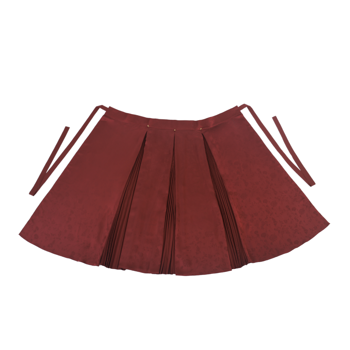 Song Dynasty Modern Hanfu Changgan Temple Beizi and Wrap Skirt - Crimson Cup 赤玉盏 (Preorder)