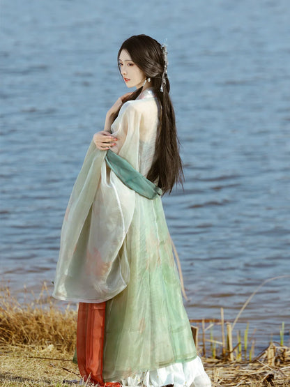 Pipa Beauty 枇杷美人 - Tang Dynasty Style Hanfu Dress Heziqun