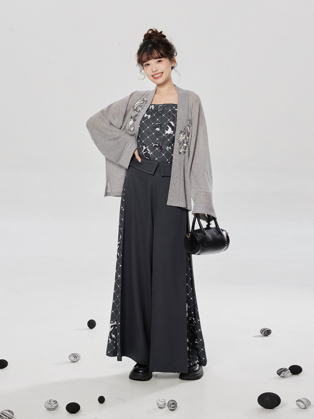 Meow Fun | Modern Song Dynasty Jacket and Pants Set