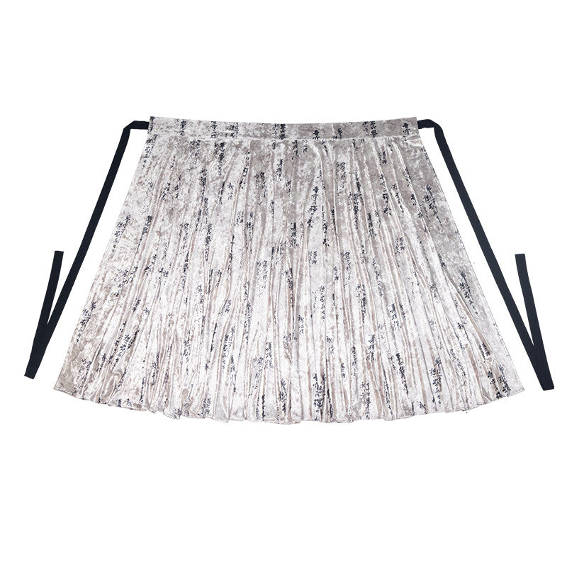 New Chinese Style Cheongsam Top and Calligraphy Wrap Skirt - Moran 墨染 (Preorder)