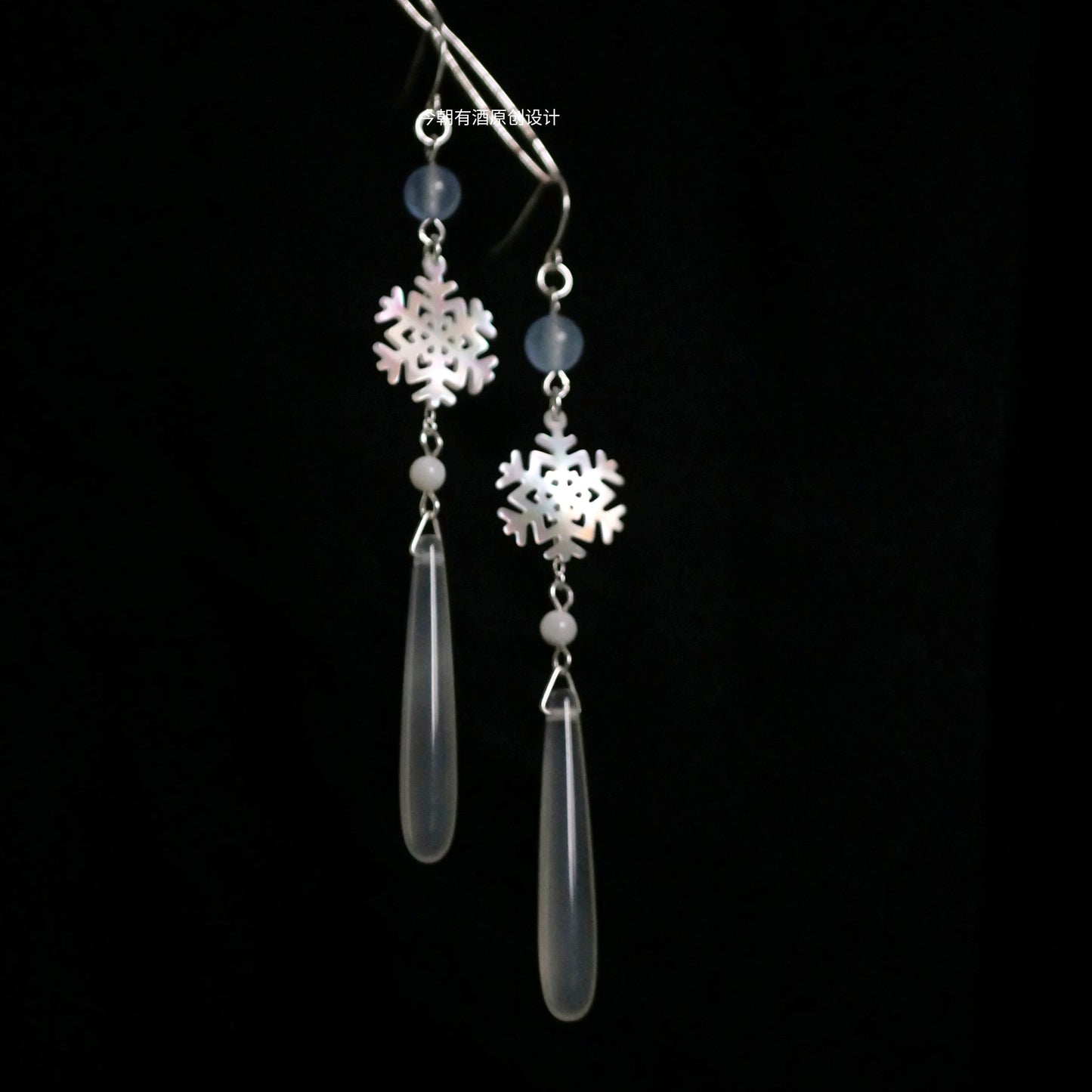 Snowflake Drop Earrings | Hanfu Jewelry