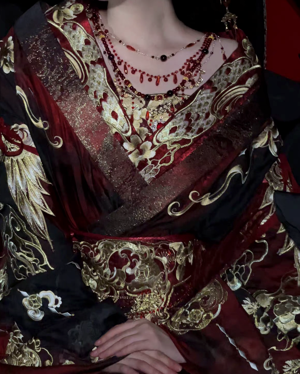 Autumn Dragon | Wei Jin Dynasty Qiyao Ruqun Heavy Embroidered Hanfu