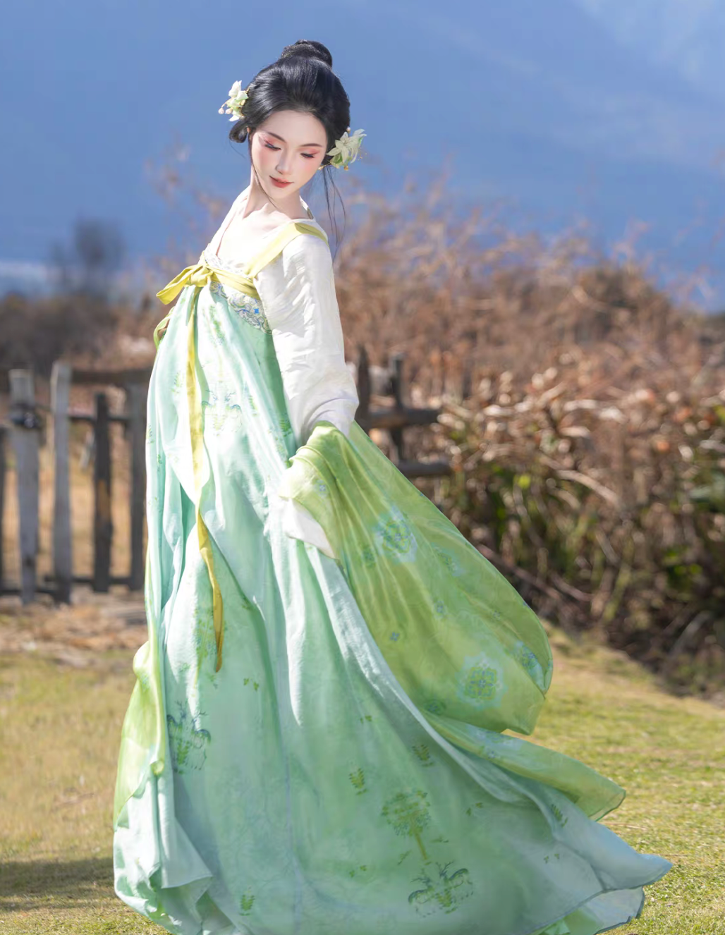 Yu Lu Tuan | Tang Style Short Jacket Hanfu Set for Spring Daily Wear