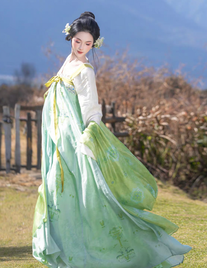 Yu Lu Tuan | Tang Style Short Jacket Hanfu Set for Spring Daily Wear