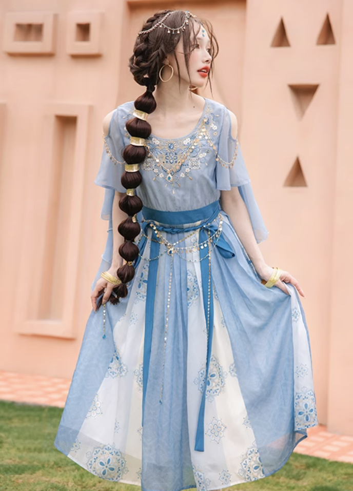 Dancing Jasmine II - Dunhuang feitian style costume — front view