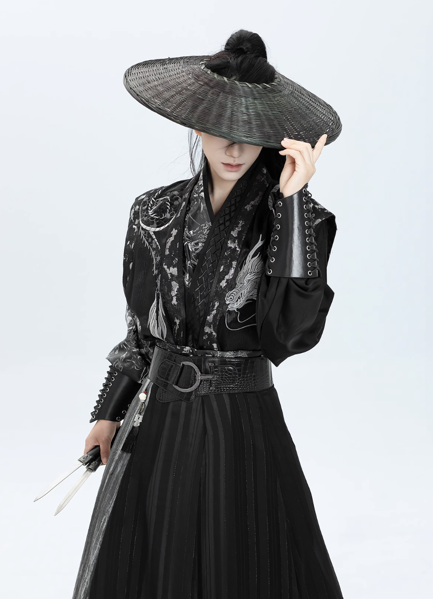 Wei Jin Wuxia Style Qiyao Ruqun - Canglan 沧澜